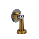Zăvor magnetic pentru uși din oțel inoxidabil 40 x 74 x 55 mm Montaj pe podea și pe perete Rezistent la zgârieturi Inclusiv șuruburi și autocolante 18