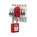 Zăvor universal pentru întrerupătoare cu comutator 50 × 27,5 mm blocare de siguranță a întrerupătorului pentru tablouri electrice și instalații electrice 4