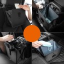 Zawieszany kosz na śmieci do auta 23 x 22,5 x 14 cm składany wodoodporny organizer na siedzenie wnętrza pojazdu 4
