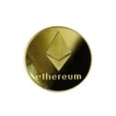 Zberateľská pozlátená minca Ethereum Kovová pamätná minca kryptomeny 4 cm 4