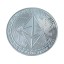 Zberateľská pozlátená minca Ethereum Kovová pamätná minca kryptomeny Imitácia krypto mince Ethereum 4 cm 6