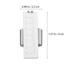 Zębowe metalowe linijki do pomiaru endodontycznego z zakresem i skalą 4x2,5 cm narzędzie stomatologiczne ze stali nierdzewnej 2