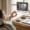 Zębowy rentgenowy fosforowy dysk z magnesem, rozmiar 1, 24 x 40 mm, cyfrowy sensor PSP, czarny, do zdjęć wewnątrzustnych w stomatologii 5