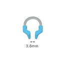 Zębowy sekcyjny pierścień uniwersalny 3,6 mm zaciskowy pierścień NiTi+PEEK system metal plastik narzędzie stomatologiczne do mocowania matryc 2