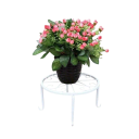 Železný kruhový stojan na květináč 24x13 cm dekorativní podstavec se zdobenými ornamenty pro balkon zahradu terasu a interiér 3