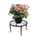 Železný kruhový stojan na květináč 24x13 cm dekorativní podstavec se zdobenými ornamenty pro balkon zahradu terasu a interiér 5