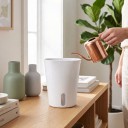Zelfbewaterende bloempot 11,5 cm met waterniveau venster en katoenen lont Plastic PP Voor kruiden en kleine planten 7