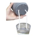 Zelfbewaterende bloempot 13,8 cm Twee-delig met doorzichtig waterreservoir en absorberende draad Voor kamerplanten en kruiden 5