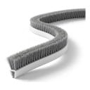Zelfklevende borstelafdichting voor ramen en deuren 7 x 6 mm Lengte 10 m Dikke borstel van polypropyleen Grijs Voor schuiframen, deuren en kasten 1