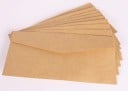 Zestaw 10 sztuk papierowych kopert 22 × 11 cm koperty na listy, dokumenty i życzenia z zamknięciem klapki 3 warianty 2