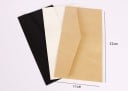 Zestaw 10 sztuk papierowych kopert 22 × 11 cm koperty na listy, dokumenty i życzenia z zamknięciem klapki 3 warianty 5