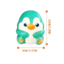 Zestaw 12 sztuk antystresowych squishy zabawek 4 x 4,8 cm miękkie figury do ściskania w pudełku wielokolorowe losowy wybór do relaksu 4