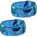 Zestaw 2 toreb do prania butów 39x19 cm Niewidoczny zamek błyskawiczny z boku Ochrona obuwia podczas prania Trampki Poliester Bawełna Nylon Wielokrotnego użytku 1