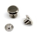 Zestaw 20 sztuk wkręcanych nitów z okrągłą główką 10 mm metalowe elementy łączące do skóry, tekstyliów i zastosowań dekoracyjnych 3