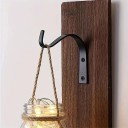 Zestaw 3 sztuk metalowych haków 5,8 x 4 cm Czarne haki na ścianę Uchwyt do dekoracji lub organizacji 2