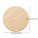 Zestaw 5 okrągłych drewnianych podkładek 10,16x10,16x0,7 cm naturalne drewno DIY tworzenie dekoracji malowanie grawerowanie kreatywne projekty 2