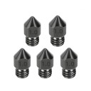 Zestaw 5 sztuk hartowanych stalowych dysz 1,0 mm M6 do filamentu 1,75 mm Ekstremalnie szybkie 3D drukowanie dużych obiektów Wytrzymałe dysze zapasowe 1