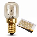 Zestaw 5 sztuk żarówek LED E14 Mała cylindryczna bańka z zaokrąglonym końcem 25 W 2,5 x 5,5 cm Metalowy gwint do lamp i opraw 3