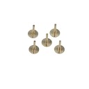 Zestaw 5 wymiennych nóżek do tarczy zegarka 0,6×4 mm do naprawy tarczy Średnica podstawy 3 mm Części zamienne do mocowania tarczy 1