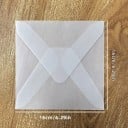 Zestaw 50 sztuk przezroczystych kopert 16 x 16 cm półprzezroczysty papier samoprzylepna klapa koperty na życzenia zaproszenia 2