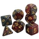 Zestaw 7 sztuk wielościennych kostek RPG w stylu Galaktyki Wielobarwna fantastyczna zestaw do gier planszowych Dungeons 3