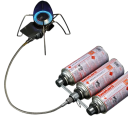 Zestaw adapterów do butli gazowej 190 x 62 x 42 mm Aluminium Przejściówka do kuchenki gazowej Campingowy adapter do kartuszy Gotowanie na świeżym powietrzu 3