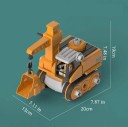 Zestaw budowlany ciężarówek z koparkiem 20 x 19 x 13 cm Składany pojazd roboczy z wkrętakiem Edukacyjny zestaw konstrukcyjny dla dzieci Rozbieralne 2