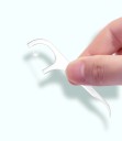 Zestaw dentystycznych uchwytów na nić dentystyczną 10 sztuk kompaktowe etui 85×42 mm plastikowe kolorowe do higieny i czyszczenia przestrzeni 6