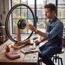 Zestaw do przekształcenia w rower elektryczny Tylny silnik w piaście MXUS XF08C 36 V 250 W Rower 26" Do kasety 8–9 biegów LCD wyświetlacz Czarny 3