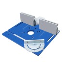 Zestaw do stołu frezarskiego 240 x 200 x 5 mm Płyta wkładowa z prowadnicą i kątomierzem Podnośnik do frezarki Ustawienie wysokości 51 mm CNC 6