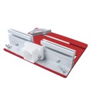Zestaw do stołu frezarskiego 240 x 200 x 5 mm Płyta wkładowa z prowadnicą i kątomierzem Podnośnik do frezarki 9