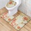 Zestaw dywaników łazienkowych z kwiatami 3 szt 2