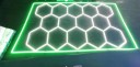 Zestaw hexagonalnych lamp LED 220V zimna biała 6500K oświetlenie plastra miodu sufitowe warsztat garaż fryzjerstwo studio fitness 6