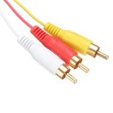 Zestaw kabla HDMI na 3x RCA i redukcji SCART Długość kabla 1,5 m Redukcja z gniazdami RCA i S-Video Przełącznik wejścia i wyjścia Plastik ABS 6