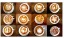 Zestaw kawowych dekoracji piankowych - 16 szt 2