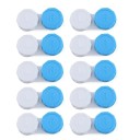 Zestaw pojemników na soczewki kontaktowe 10 sztuk rozmiar 5,5 x 1,4 cm plastikowe kolorowe pojemniki z oznaczeniem L i R do codziennego 2
