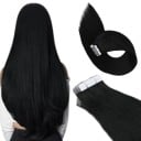 Zestaw tape in włosów do przedłużania i zagęszczania 20 sztuk 45 cm naturalne ludzkie włosy z taśmą klejącą do stylizacji fryzury 6