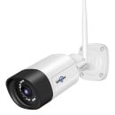 Zewnętrzna bezprzewodowa kamera IP WiFi 5MP z nocnym widzeniem i mikrofonem, obiektyw 3,6 mm, wodoodporna metalowa obudowa, biała, do zabezpieczenia 1