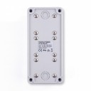 Zewnętrzna potrójna gniazdko na ścianę, wodoodporna IP54, 16 A / 220 V, 180 × 80 × 70 mm, plastikowa, szaro-niebieska, do domu, ogrodu i ładowania samochodu 3