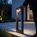 Zewnętrzna słupowa lampa LED Wodoodporna 15 W COB 3000 K 60 cm Aluminiowa obudowa AC 85–265 V Czarna 4