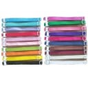 Zgărzi colorate ajustabile pentru câini 100 buc Benzi subțiri din țesătură cu închidere din plastic și cataramă glisantă Lungime 20 până la 40 cm 1