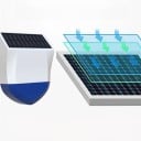 Zigbee εξωτερική σειρήνα συναγερμού 95 dB με προστασία κατά της δολιοφθοράς, ηλιακή και USB-C τροφοδοσία, μπαταρία 18650, IPX5, λευκό-μπλε, για σπίτι 8