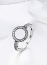 Zilveren elegante damesring 8