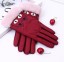 Zimné dámske rukavice s mačkou 5