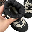 Zimní dětské sněhule Rychlošněrování gumovou šňůrkou Vysoký polstrovaný nástavec Pryžová podešev Textilní svršek Unisex na sníh i do školky 5