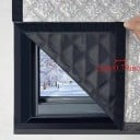 Zimní izolační fólie na okno větruvzdorná 100x100 cm ochrana proti chladu transparentní okenní izolace pro domácnost 3