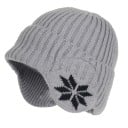 Zimní pletená čepice s plyšem a chrániči sluchu Unisex akrylová čepice na kolo Hřejivá outdoorová vlněná čepice pro muže i ženy Zesílený 3