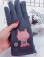 Zimowe rękawiczki damskie z kotem A2 6