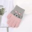 Zimowe rękawiczki dziecięce z kotem A125 5