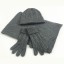 Zimowy zestaw damski czapka i szalik z rękawiczkami 1